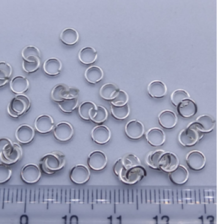 925 Ayar Gümüş 5 mm Kalın Bağlantı Halkası