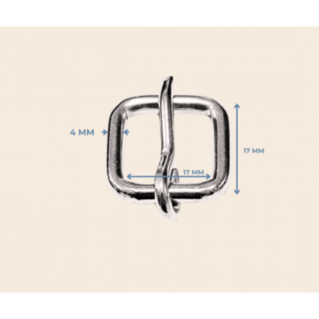 17 mm *17 mm kare 4 mm makaralı kaynaklı çivi dil metal renk