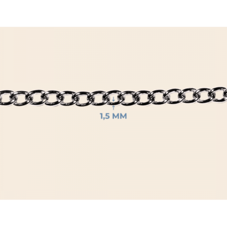 1,5 mm Dar Kıvrık Metal Zincir – 10 Metre Bağ
