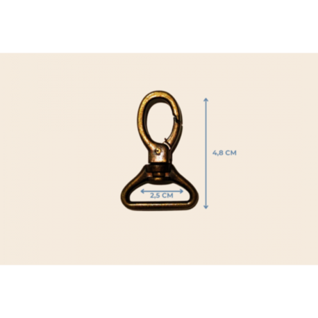 2,5 cm sargılı kanca 4,8 cm. antik sarı renk