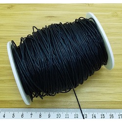 BOBİN SATIŞ - ÖRGÜLÜ COTTON MAKROME BİLEKLİK İPİ 1 MM SİYAH Ürün Kodu : 13631