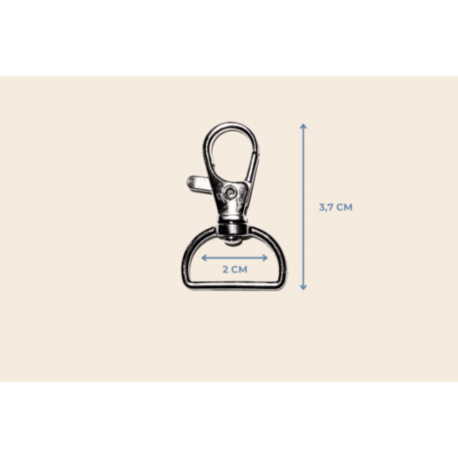 2 cm Paris Kanca 3,7 cm metal renk