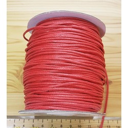 BOBİN SATIŞ - ÖRGÜLÜ COTTON MAKROME BİLEKLİK İPİ 1.5 MM KIRMIZI Ürün Kodu : 24627