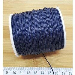BOBİN SATIŞ - ÖRGÜLÜ COTTON MAKROME BİLEKLİK İPİ 1 MM LACİVERT Ürün Kodu : 13632