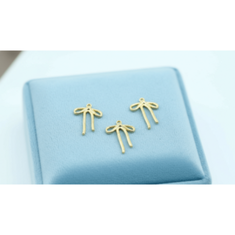 Altın Kaplama Kurdele Model Sallantı Malzemesi – 20 mm
