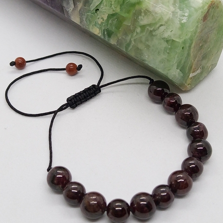 Doğal granat taşı bileklik 