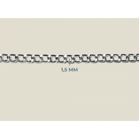 1,5 mm Traşlı Zincir Metal Renk (10 Metre)