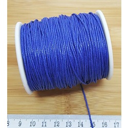 BOBİN SATIŞ - ÖRGÜLÜ COTTON MAKROME BİLEKLİK İPİ 1 MM SAKS MAVİ Ürün Kodu : 15756