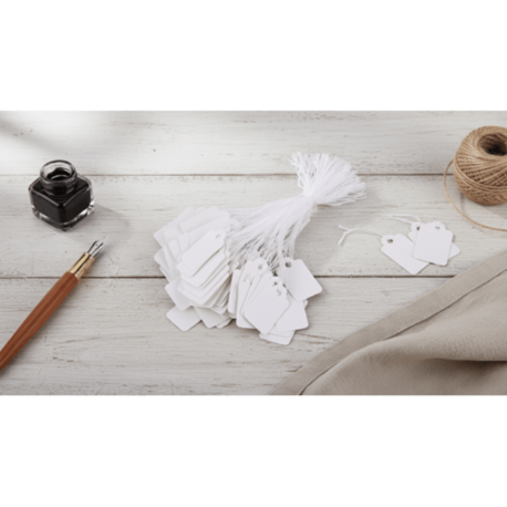 Küçük Boy İpli Fiyat Etiketi 2x1 cm – 80 Adet Karton Etiket