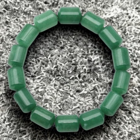 Aventurin Doğal Taş Bileklik - 10x14 mm Özel Kesim Silindir