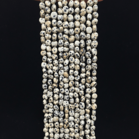 Amorf Doğal Dalmaçyalı Jasper Taşı Dizi – 35 cm Doğal Taş
