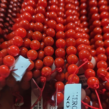 Renklendirilmiş Orijinal Mercan Taş Dizi – 8mm | Doğal Enerji ve El Yapımı Kalite