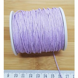 BOBİN SATIŞ - ÖRGÜLÜ COTTON MAKROME BİLEKLİK İPİ 1 MM LİLA Ürün Kodu : 15757