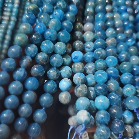 Doğal Apatit taşı 8 mm küre kesim dizi taş