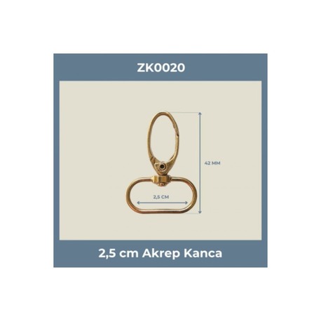 2,5 CM Akrep Kanca Gold Renk – Metal Anahtarlık ve Çanta Askı Aparatı (100 Adet)