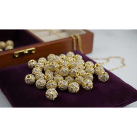6 mm Taşlı Ara Malzeme | Takı Tasarım Boncuk