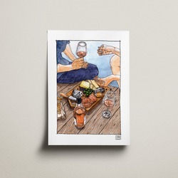 kartpostal / postcard | picnic