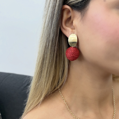 Marka Model Hasır Küpe KP0439