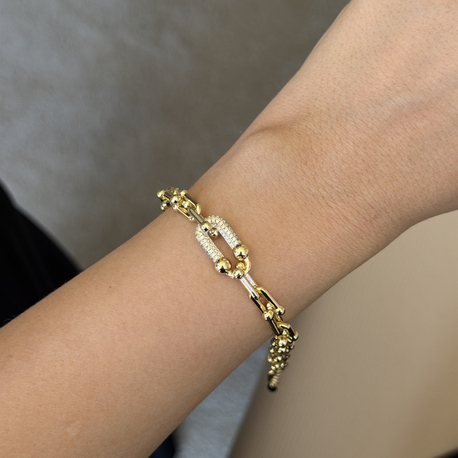 Marka Model 14 K Çelik Bileklik