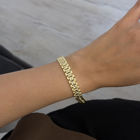 Vip Saat Kordon 14K Çelik Bileklik BL0007