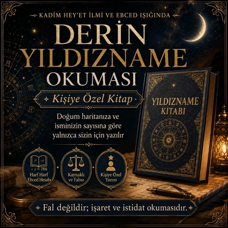 Kişiye Özel Yıldızname Kitabı | Derin Yıldızname Okuması ( Kişiye Özel PDF Kitap)
