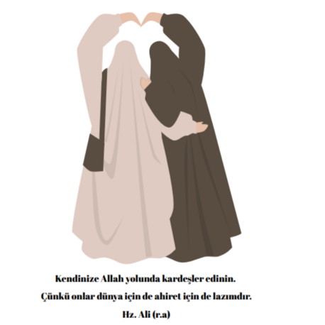 ''Kendinize Allah yolunda kardeşler edinin.'' Şablon
