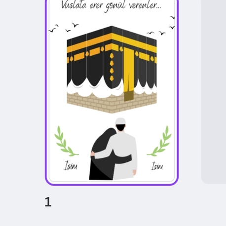 Hac/Umre Hatırası EŞ Tablosu KALIP