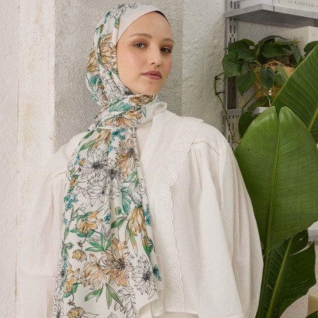 FRESH SCARFS - Aster Desen Şal - Somon