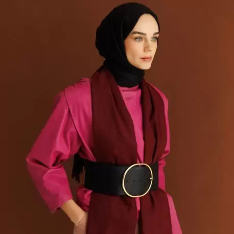 MOONCORN - Yün Atkı - Bordo