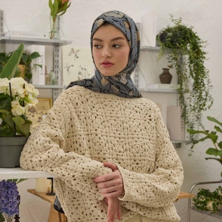 Fresh Scarfs - Aria Desen Şal - Mavi