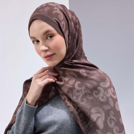 SİLK HOME - Urban Hours Harmony Kahverengi Mayda Şal 190X70