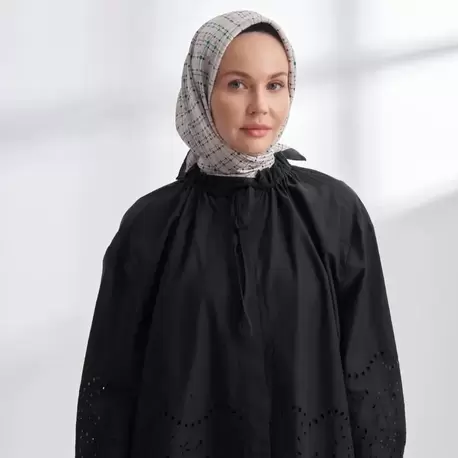 ARMANDA- 4306 Orbıs Desen Twıll İpek Eşarp - Benotton