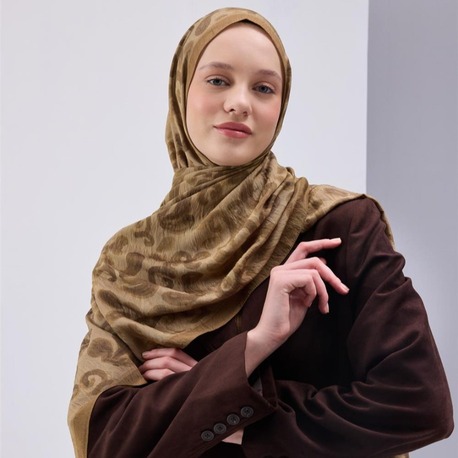 SİLK HOME - Urban Hours Harmony Gold Mayda Şal 190X70