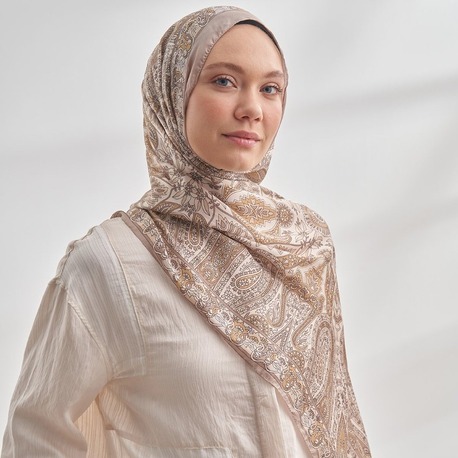 ARMANDA - 6035 Pashmina Desen Şal - Bek