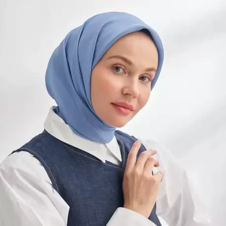 ARMAND PREMIUM TWILL İPEK EŞARP - KOT MAVİSİ