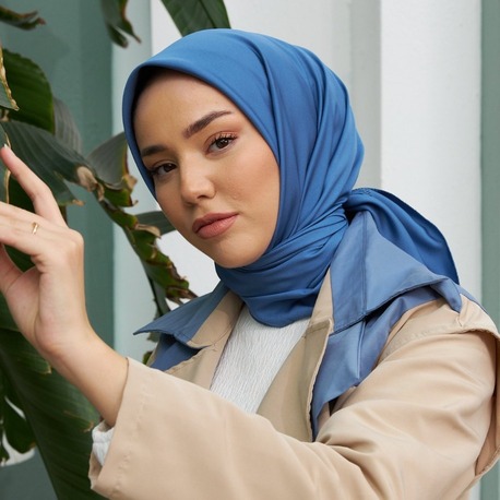 Silk Home Twill Eşarp 11343 - İndigo