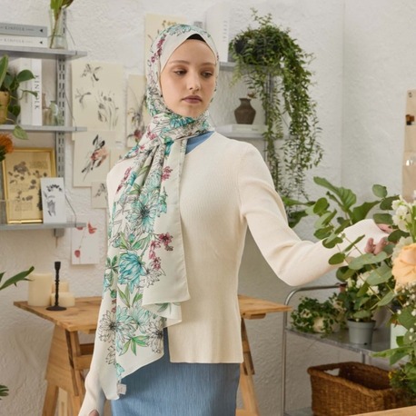 FRESH SCARFS - Aster Desen Şal - Mint