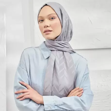 ARMANDA - İtalyan Jakar Geometrik Desen Şal - Dore