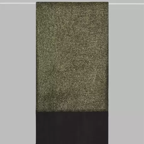 ARMANDA - 3209 İpekli Kenarı Taşlı Şal - Siyah Gold