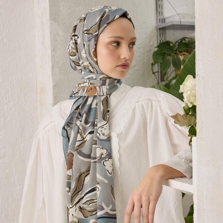 Fresh Scarfs - Aspen Desen Şal - Mavi