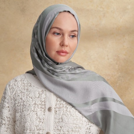 Armanda - 3304 Fiori Jakar Leopar Desen - Keten Yeşili