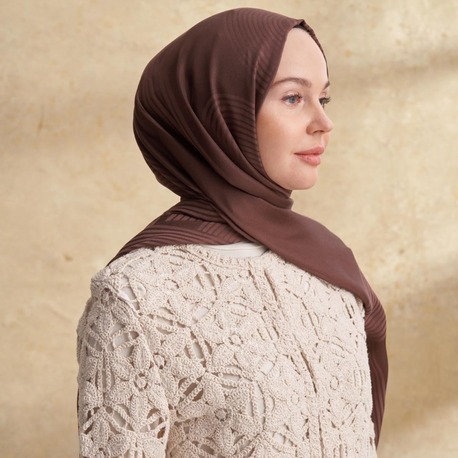 Armanda - 3305 Fiori Jakar Line Desen - Acı Kahve