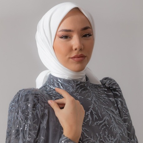 Silk Home Twill Eşarp 11343 - Beyaz