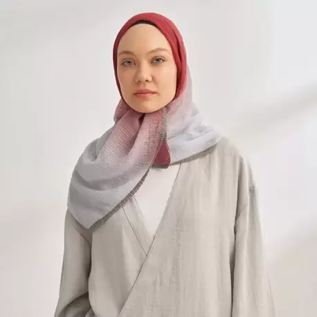 ARMANDA - 3359 Müslin Degrade - Kırmızı