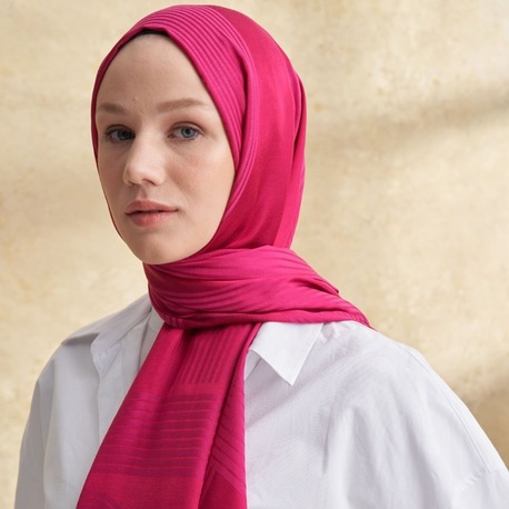 Armanda - 3305 Fiori Jakar Line Desen - Fuşya