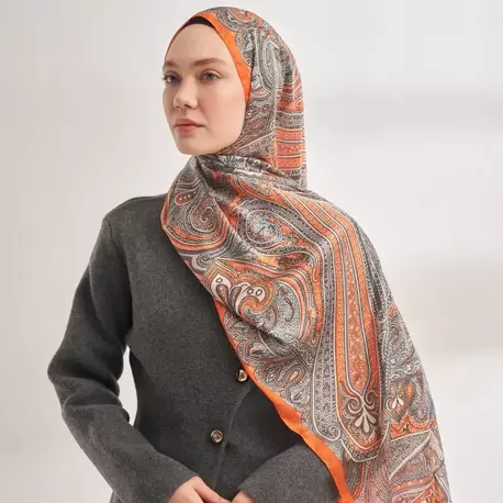 ARMANDA - 4456 Mystic Desen Şal - Orange