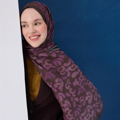 SİLK HOME - Urban Hours Harmony Koyu Yeşil Mayda Şal 190X70