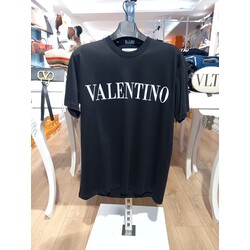 Valentino Logo Short Sleeve T-shirt Black