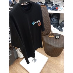 Louis Vuitton Intarsia Short-Sleveed Crewneck T-shirt Black