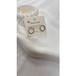 Gold-Silver Küpe